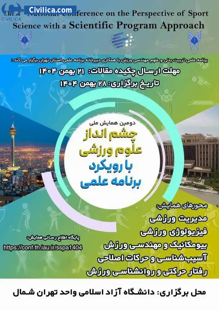 پوستر مجموعه مقالات بیست و یکمین کنفرانس ملی پژوهش های نوین در تعلیم و تربیت، روانشناسی، فقه و حقوق و علوم اجتماعی