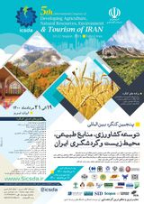 پوستر کنگره بین المللی توسعه کشاورزی، منابع طبیعی، محیط زیست و گردشگری ایران