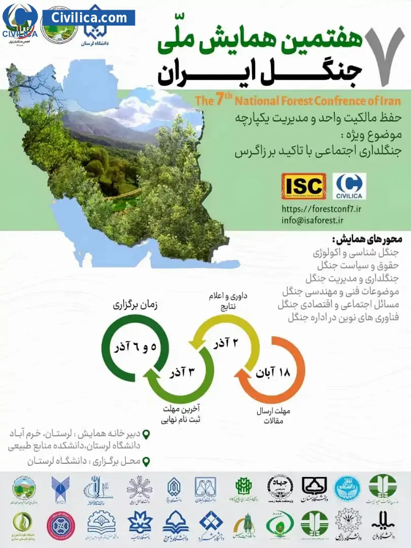 پوستر هفتمین همایش ملی جنگل ایران