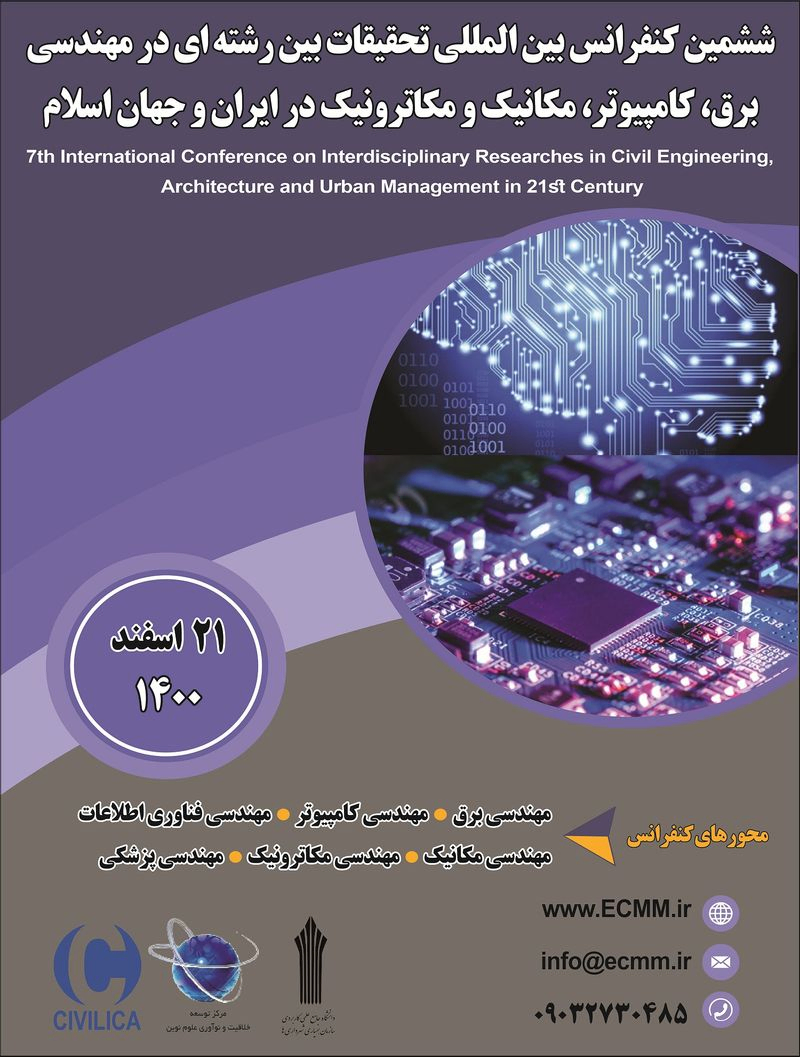 پوستر مجموعه مقالات ششمین کنفرانس بین المللی تحقیقات بین رشته ای در مهندسی برق، کامپیوتر، مکانیک و مکاترونیک در ایران و جهان اسلام
