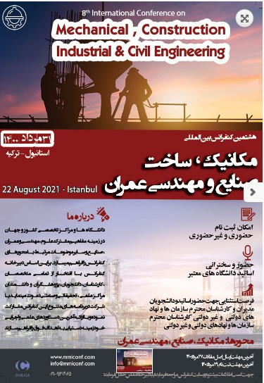 پوستر مجموعه مقالات هشتمین کنفرانس بین المللی مکانیک، ساخت، صنایع و مهندسی عمران